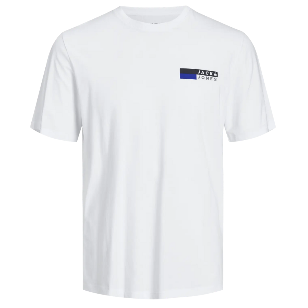 J&J Bela Muška Majica JJECORP SMALL LOGO TEE PLAY SS O-NECK NOOS